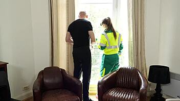 Hey Luna Rival, barriendo calles con ese encanto francés adorable para acción de mamada!