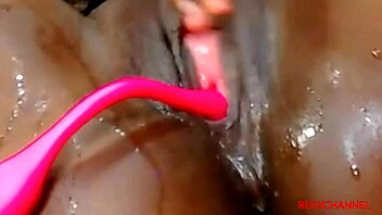 Interracial blowjob and masturbation with a black girl