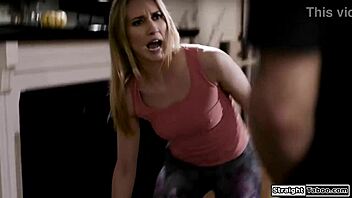 Lesbian Milf Dominated and Banged Hard by a Surprise Guy