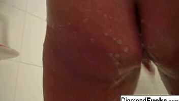 diamond gets wet in shower