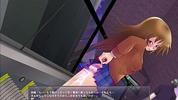 Exposing the play girl in part 2 of the hentai game.