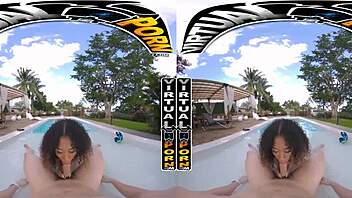 Skyla Suns FUCKS by the POOL in POV VR