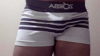 gay sexy cueca boxer shows off his big ass in action