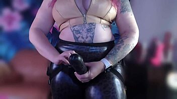 Experience the ultimate pleasure with a strapon and a dildo