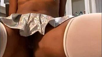 Squirting orgasm in the kitchen with toys