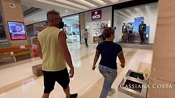 masculine threesome with the hot cassiana costa