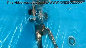 Damn! Underwater Naked Babe Bonnie Dolce in Pool Shower Action!