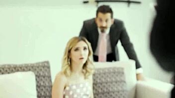 Artificial House Obliges Angela White, Donnie Rock, And Jane Wilde To Naughty Threesome In Living Room