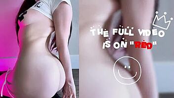 asian solo uses dildo for pussy masturbation