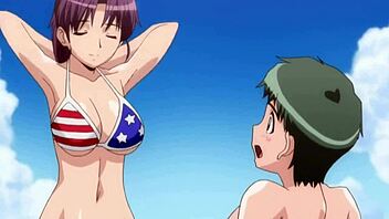 hentai couple does 69 on the beach uncensored 😍