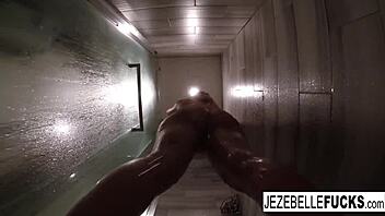 Sexy Jezebelle Bond Subtly Films Her Big Tits In The Bath.