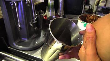 Penny Barber and Alani Pi, milfs getting naughty in kitchen