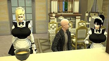 Katson kun pomo kiristää vaimoni nussimaan