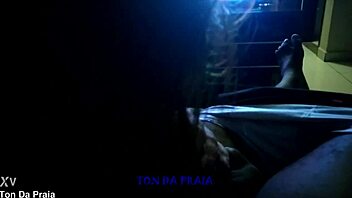 Watching Reality Show While Getting Blowjob In Dark