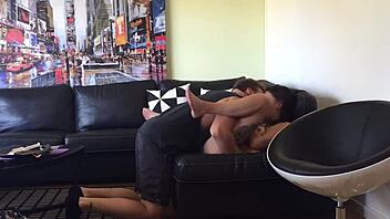 European Amateur Italian Woman Gets Fucked On The Living Room Couch After Being Seduced.