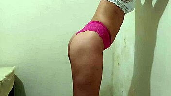 Latina teen keeps quiet while getting anal from husband nearby