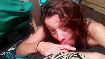 watch her suck that cock like a total slut in this blowjob scene 😈