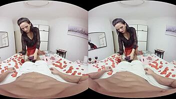 Experience a Spanish girlfriend in 3D VR with Virtualrealporn.com