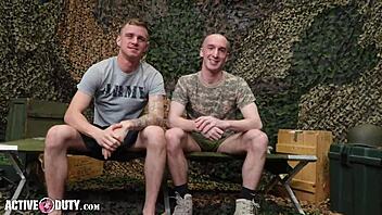 ryan jordan trains new recruit in active duty exercises