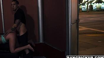 teen valerie white gets fucked hard on the street