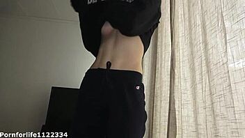 horny amateur girl sucked my cock, stripped, rode until cumshot