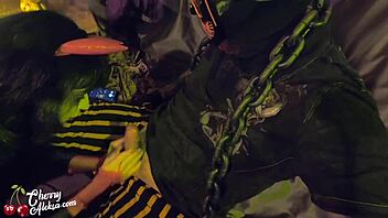 maniac rough fuck bubble ass the devil on halloween 😈