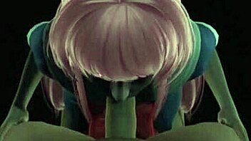 Yuno Gasai from Mirai Nikki rides in cowgirl position while bound and restrained.