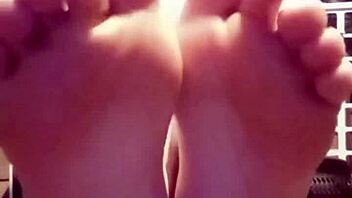 Barefeet in White Underwear Tease