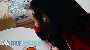Petite girl with small tits gets her ass filled with cum
