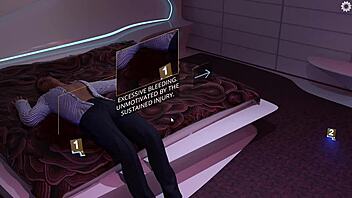 Cartoon sex game highlights divergence and voyeurism
