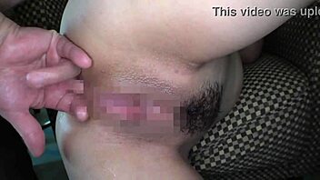 Doggy-style anal with a massager and a vibrator