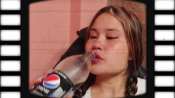 Babe Deepthroats Monster Cock With Burping Spit And Gagging