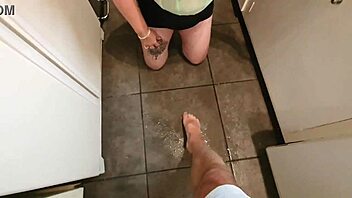 Submissive milf takes a hard fucking and begs for more