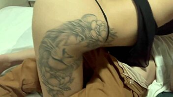 She sucked the biggest cock head ever in her life