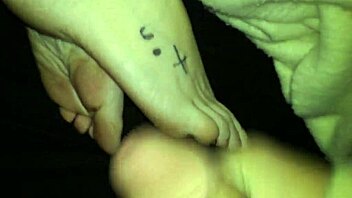 Watch cumshot on feet