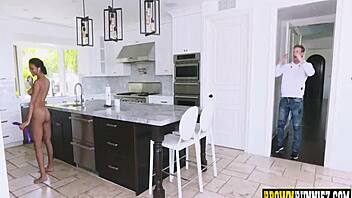 Young 18+ Teen Riding Old Ebony Cock For Cumshot?