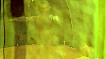 Detailed Erotic Gay Massage Session on the Table with Intense Touching and Stroking.