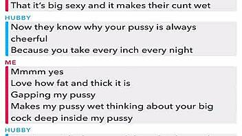 My husband and I have a secret sex chat on Skype