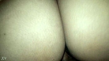 venezuelan brunette rides my cock on the office chair at home, her hairy pussy grinding