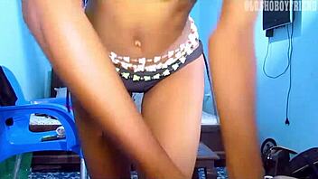 My maid gets horny after I seduced her with my black cock