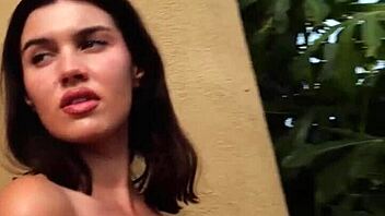 Beautiful model Laura Devushcat poses in hot Playboy lingerie.