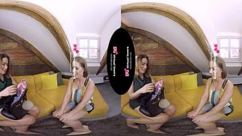 have you seen this shemale screwing a petite teen girl in vr, bent over doggystyle bareback?