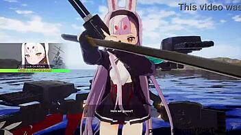 Azur Lane futa gets banged by Shimakaze