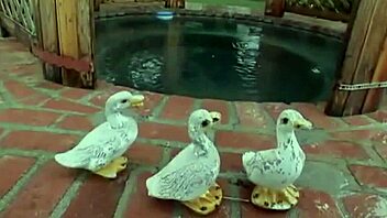 on a rainy day, she sucks cock and gets facial 😍