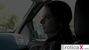 Hitchhiking beauty MAKES LOVE to stranger - Karlie Brooks - Eroticax