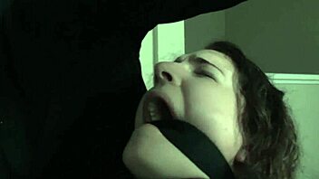 Gagged sub, take your discipline from two maledoms