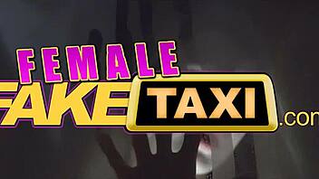 Daisy Lee, a busty MILF, enjoys a ride and an orgasm in a taxi
