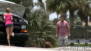 Gay Man Sucks Giant Cock in Porn Video