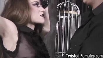 Exploring friend's BDSM dungeon with mistress and slave