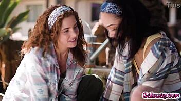 historian alexis tae and lumi ray bond over gardening then celebrate with steamy lesbian action